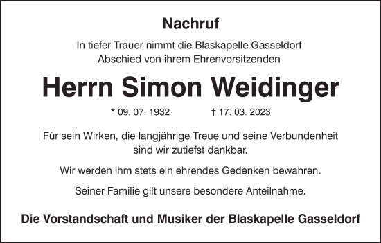 Anzeige von Simon Weidinger von MGO