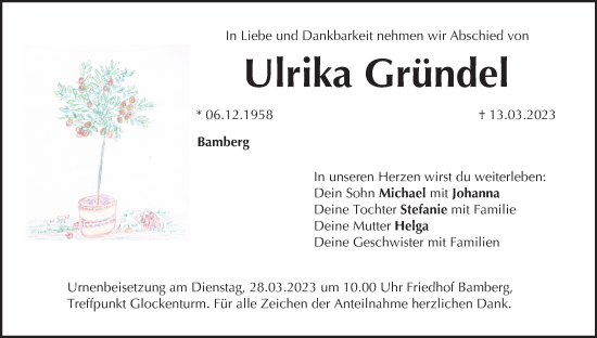 Anzeige von Ulrika Gründel von MGO