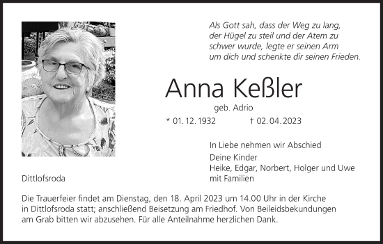 Anzeige von Anna Keßler von MGO