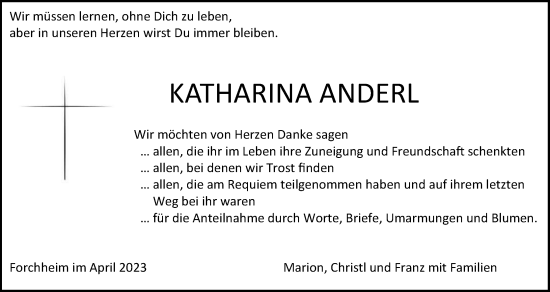 Anzeige von Katharina Anderl von MGO