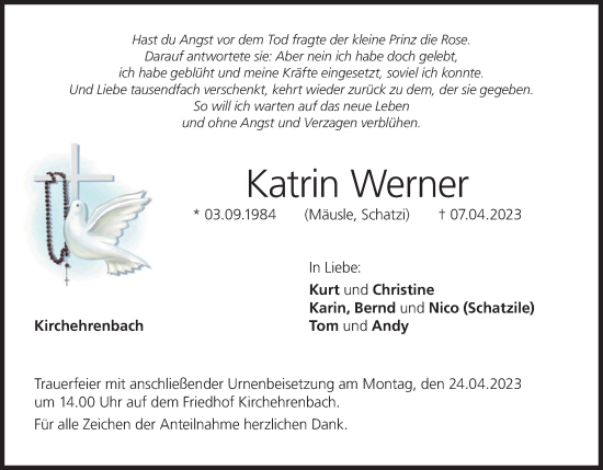 Anzeige von Katrin Werner von MGO