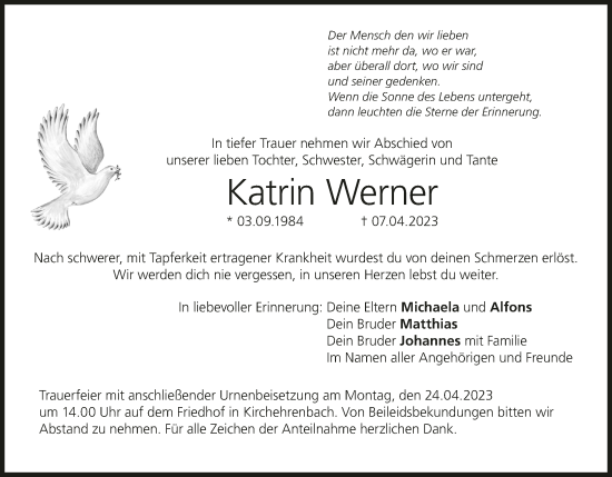 Anzeige von Katrin Werner von MGO