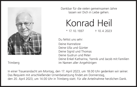 Anzeige von Konrad Heil von MGO