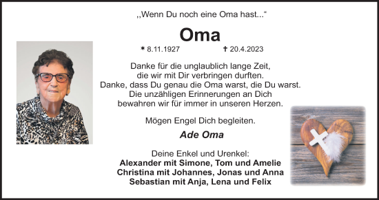 Anzeige von Oma  von MGO