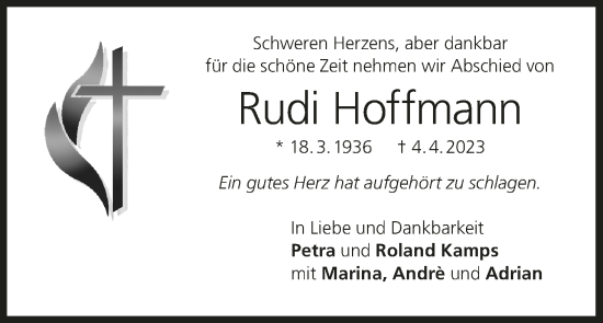 Anzeige von Rudi Hoffmann von MGO