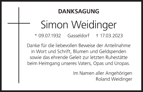 Anzeige von Simon Weidinger von MGO