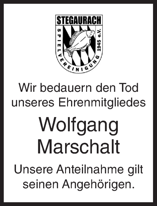 Anzeige von Wolfgang Marschalt von MGO