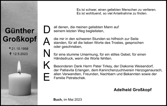 Anzeige von Günther Großkopf von MGO