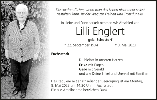 Anzeige von Lilli Englert von MGO