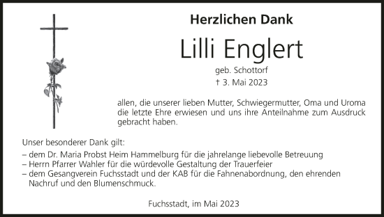 Anzeige von Lilli Englert von MGO