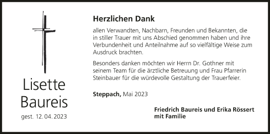 Anzeige von Lisette Baureis von MGO