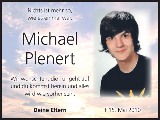 Anzeige von Michael Plenert von MGO