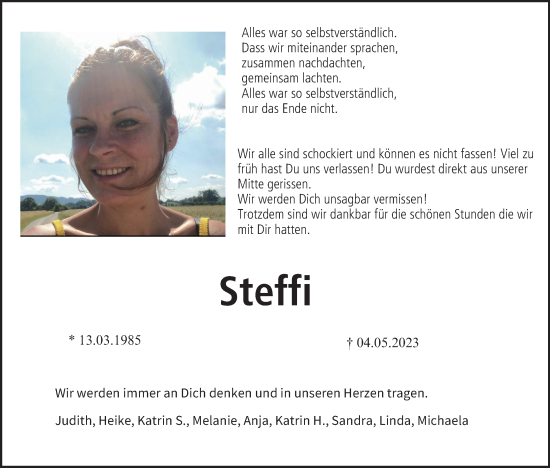 Anzeige von Steffi  von MGO