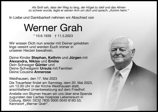 Anzeige von Werner Grah von MGO