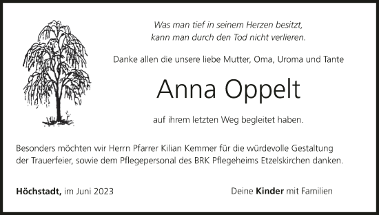 Anzeige von Anna Oppelt von MGO