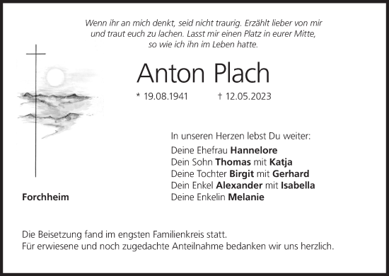 Anzeige von Anton Plach von MGO