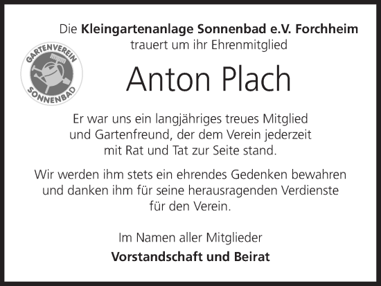 Anzeige von Anton Plach von MGO