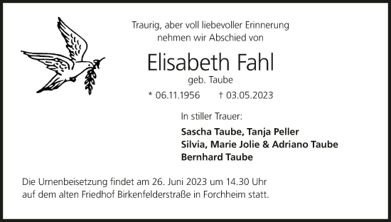 Anzeige von Elisabeth Fahl von MGO