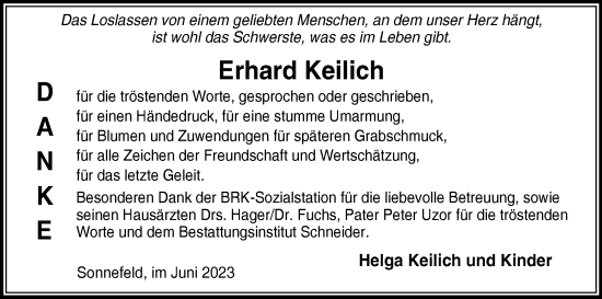 Anzeige von Erhard Keilich von MGO