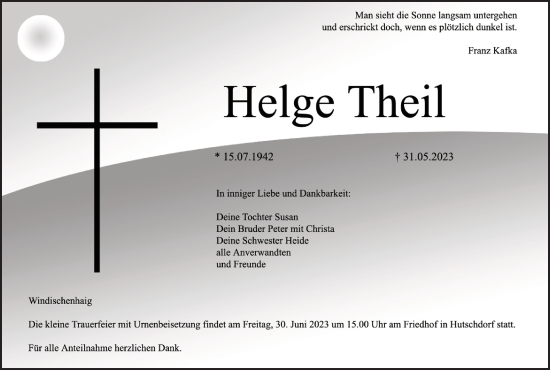 Anzeige von Helge Theil von MGO