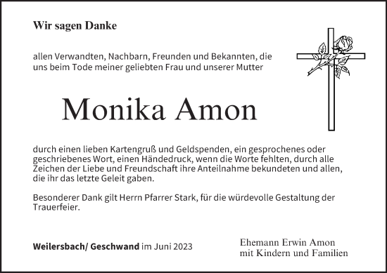 Anzeige von Monika Amon von MGO