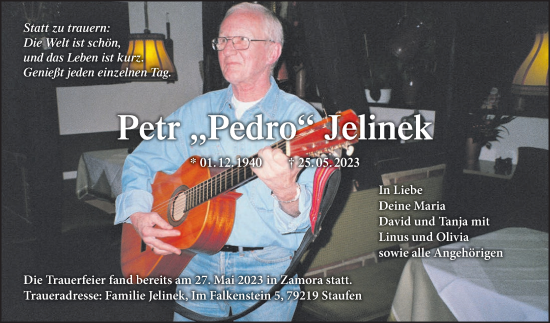 Anzeige von Petr Jelinek von MGO
