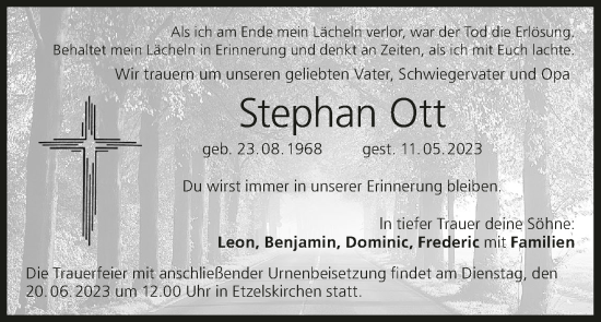 Anzeige von Stephan Ott von MGO