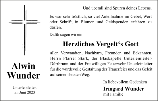 Anzeige von Alwin Wunder von MGO