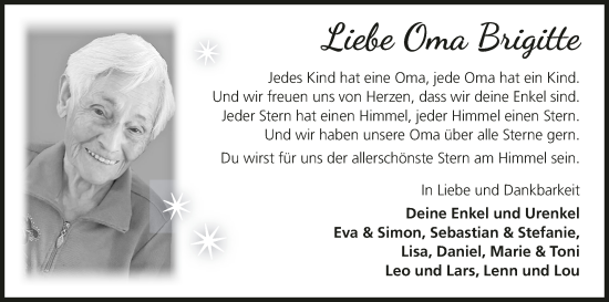 Anzeige von Brigitte Limpert von MGO