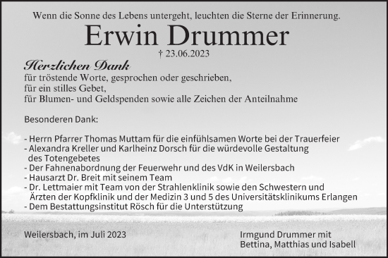 Anzeige von Erwin Drummer von MGO
