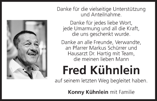 Anzeige von Fred Kühnlein von MGO