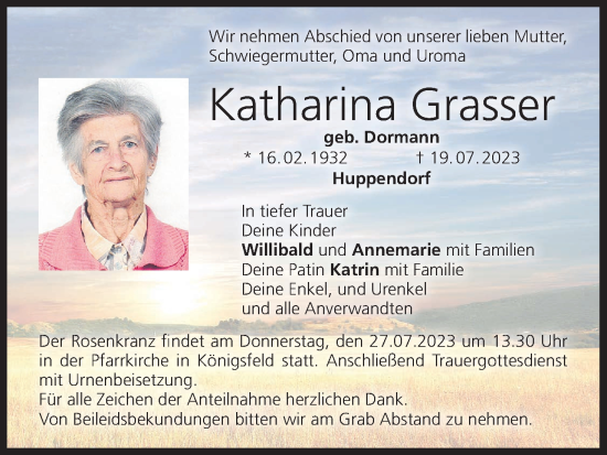 Anzeige von Katharina Grasser von MGO