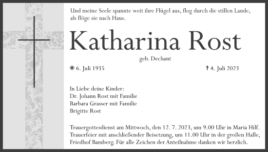 Anzeige von Katharina Rost von MGO
