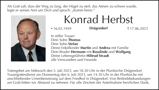 Anzeige von Konrad Herbst von MGO