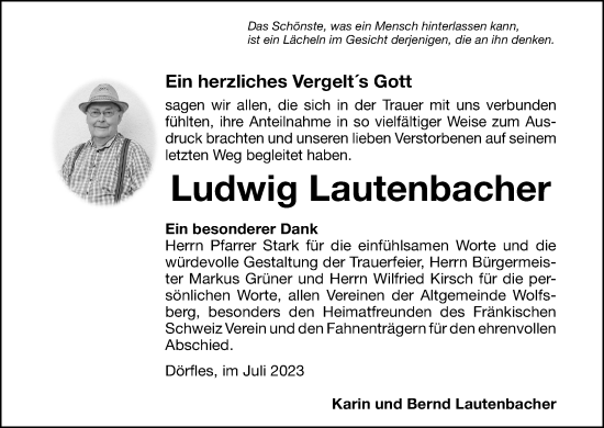 Anzeige von Ludwig Lautenbacher von MGO