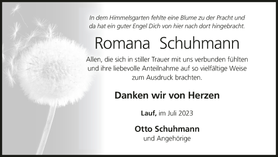 Anzeige von Romana Schuhmann von MGO