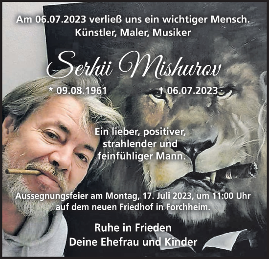 Anzeige von Serhii Mishurov von MGO