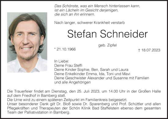 Anzeige von Stefan Schneider von MGO