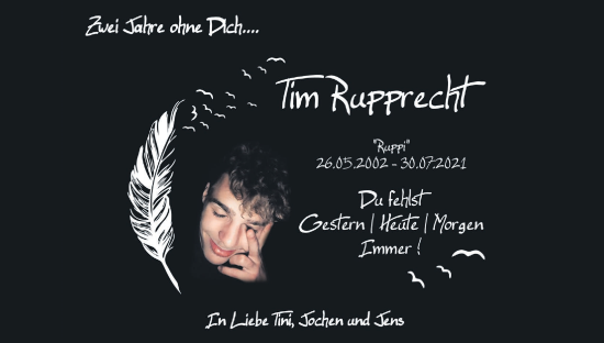 Anzeige von Tim Rupprecht von MGO