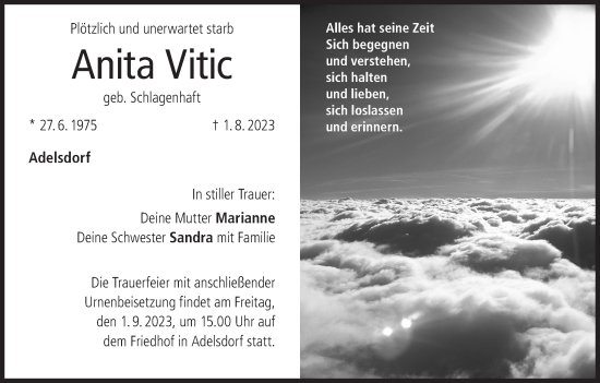 Anzeige von Anita Vitic von MGO
