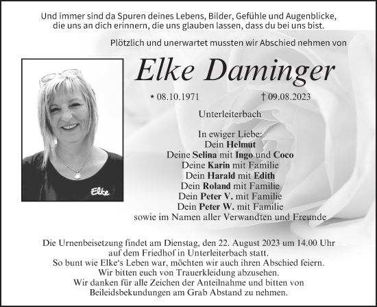 Anzeige von Elke Daminger von MGO