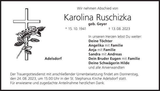 Anzeige von Karolina Ruschizka von MGO
