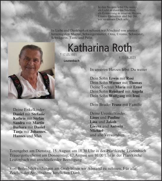 Anzeige von Katharina Roth von MGO