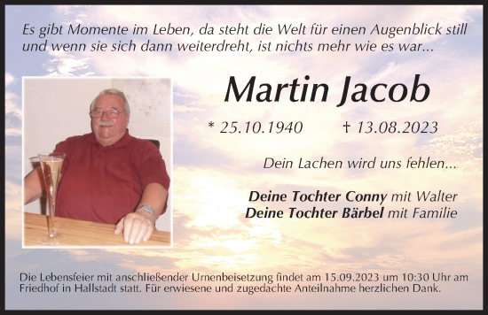 Anzeige von Martin Jacob von MGO