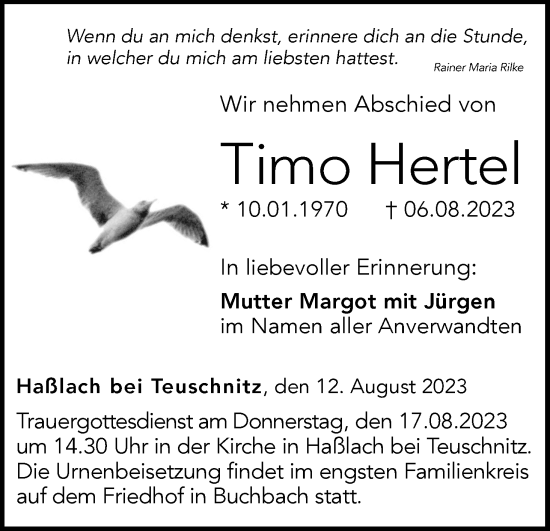 Anzeige von Timo Hertel von MGO
