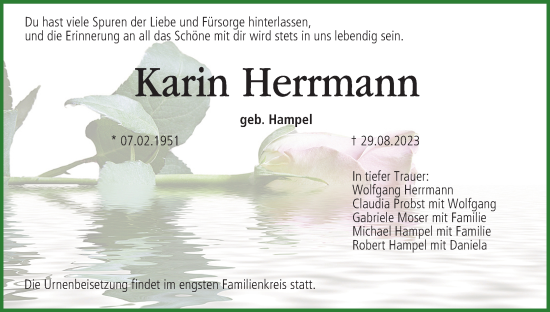 Anzeige von Karin Herrmann von MGO