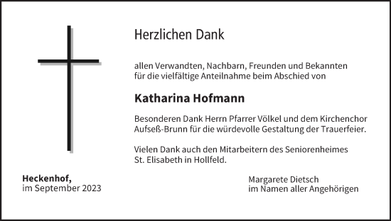 Anzeige von Katharina Hofmann von MGO
