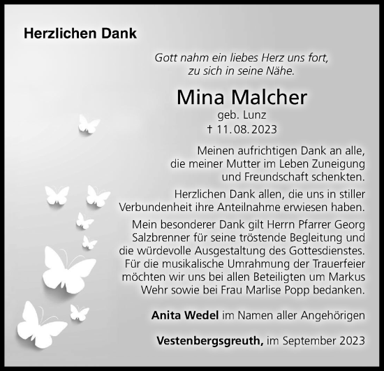 Anzeige von Mina Malcher von MGO