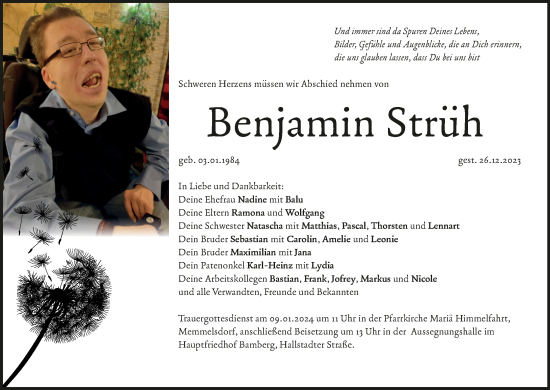 Anzeige von Benjamin Strüh von MGO