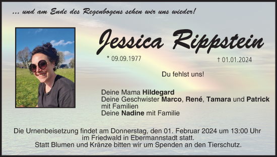 Anzeige von Jessica Rippstein von MGO